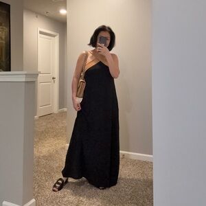Casual Black Maxi Dress